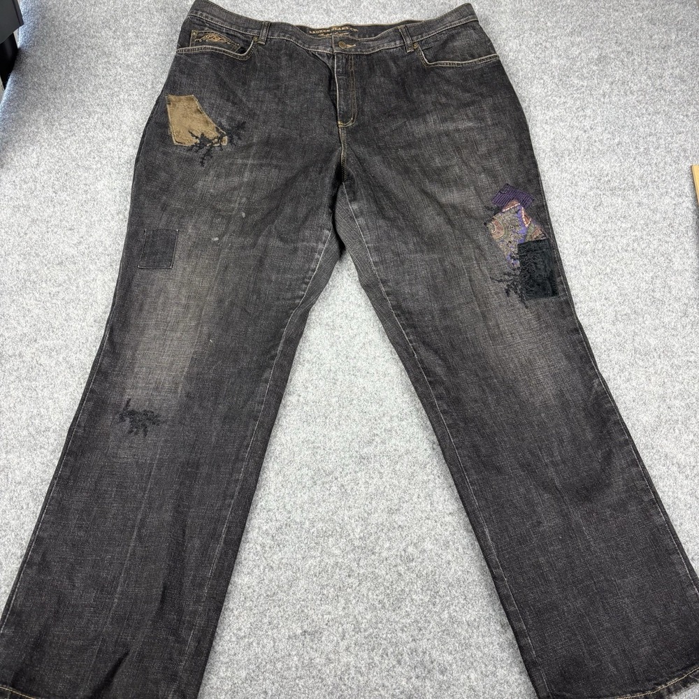 Vintage Lauren Jeans Co Jeans Women's 20 Ralph Lauren (fits 40x32) Dark Wash Y2K